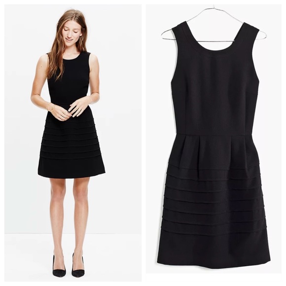 Madewell Dresses & Skirts - Madewell midnight a-line flare dress size 0 black